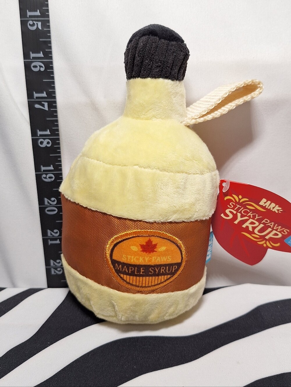 NWT Bark Sticky Paws Syrup Dog Toy XS-S